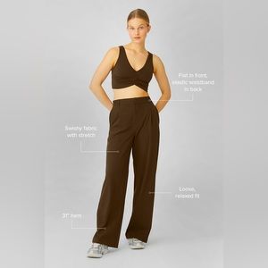 ALO Yoga High-Waist Pursuit Trouser Espresso Size S